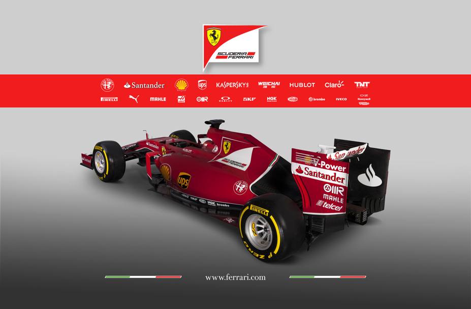 Rosso Ferrari e un po&#39; di nero nella nuova auto. Colombo